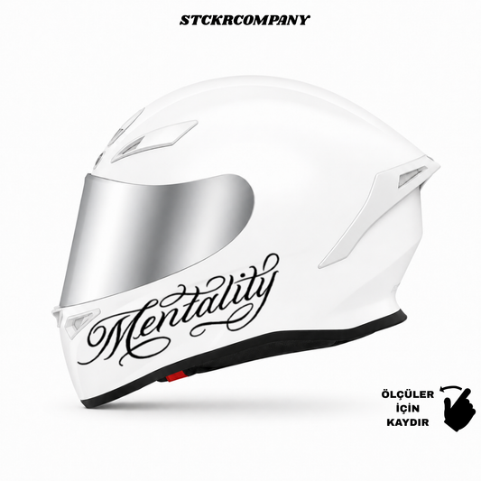 Mentality Kask Sticker - Kask Çene Sticker | STCKRCOMPANY