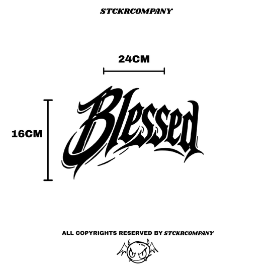 Blessed Büyük Kask Sticker | STCKRCOMPANY