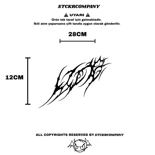 Tribal Eye Kask Sticker | STCKRCOMPANY