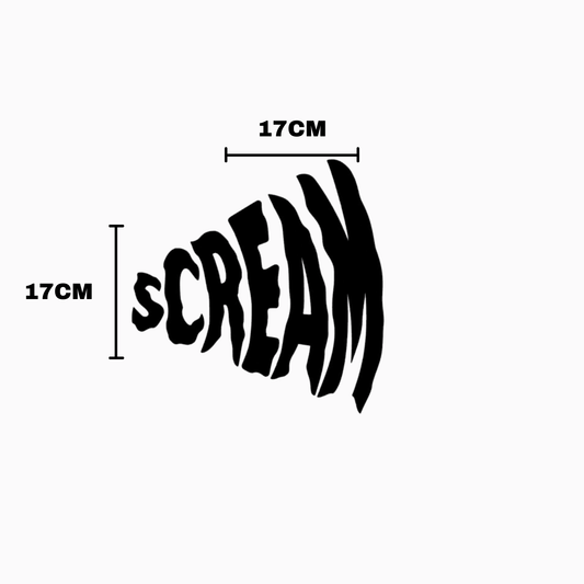 Scream Kask Sticker | STCKRCOMPANY