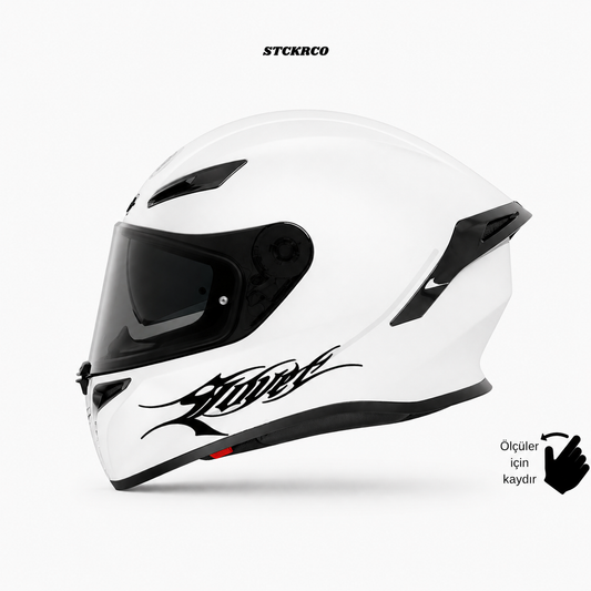 Lover Kask Sticker - Kask Çene Sticker | STCKRCOMPANY