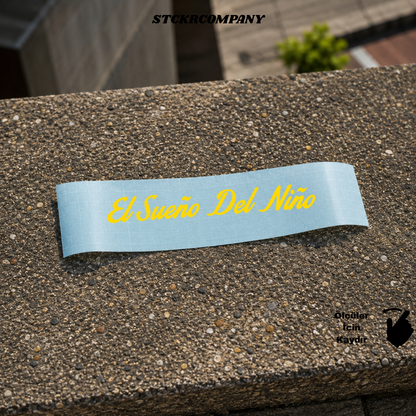 El Sueno Del Nino Sticker - Minimal Kask ve Motor Sticker | STCKRCOMPANY