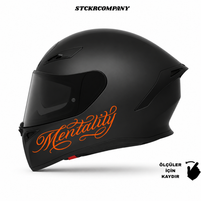 Mentality Kask Sticker - Kask Çene Sticker | STCKRCOMPANY
