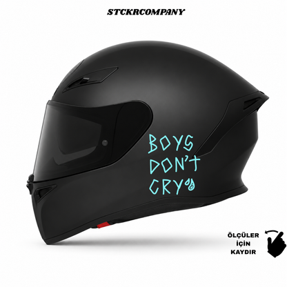 Boys Don't Cry - Minimal Kask ve Motor Sticker | STCKRCOMPANY