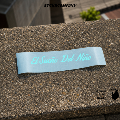 El Sueno Del Nino Sticker - Minimal Kask ve Motor Sticker | STCKRCOMPANY