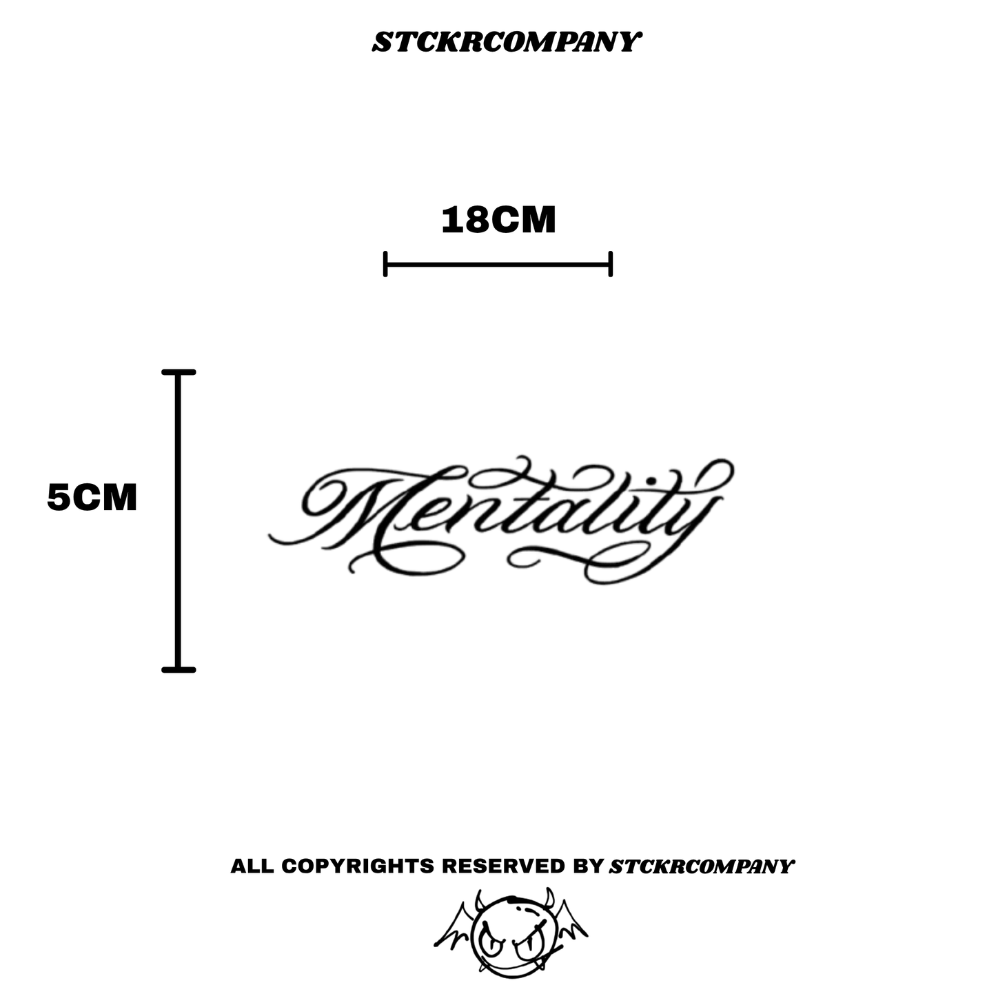 Mentality Kask Sticker - Kask Çene Sticker | STCKRCOMPANY