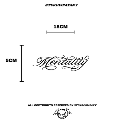 Mentality Kask Sticker - Kask Çene Sticker | STCKRCOMPANY
