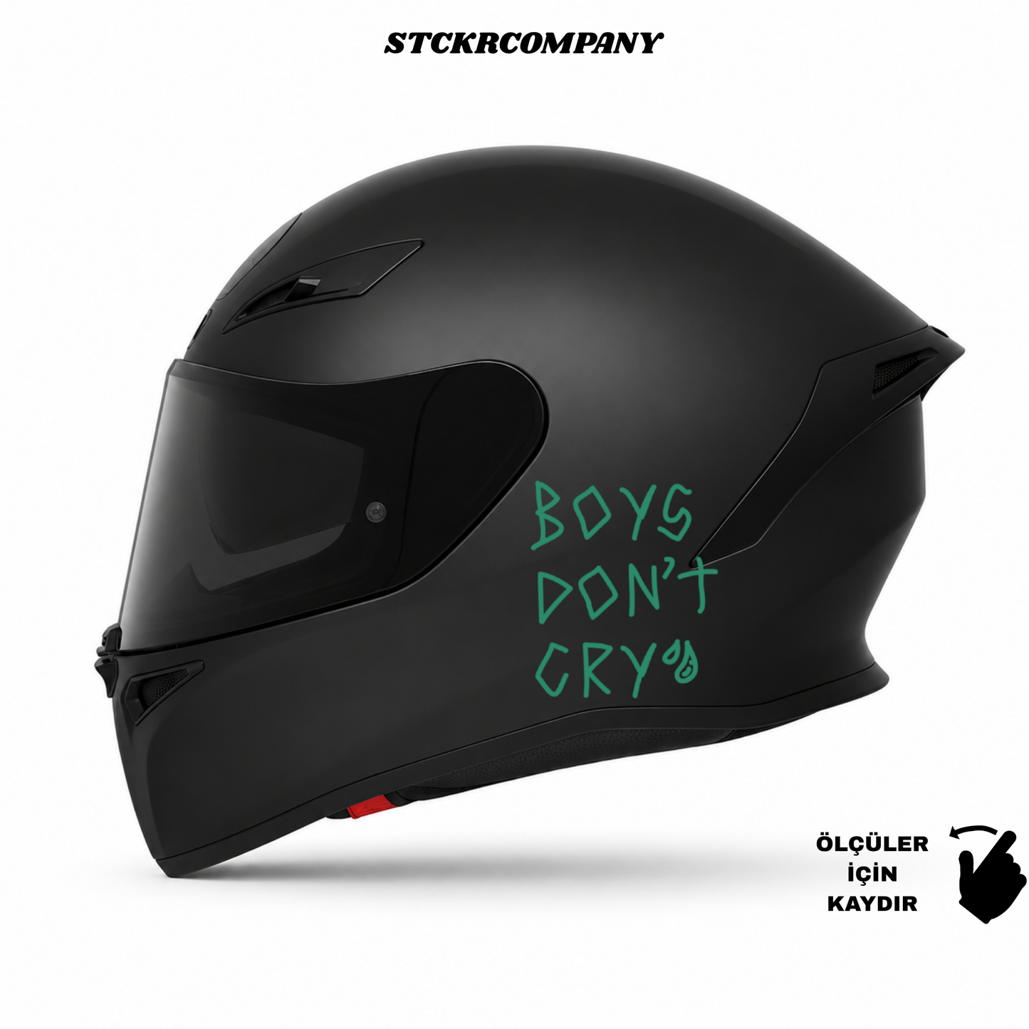Boys Don't Cry - Minimal Kask ve Motor Sticker | STCKRCOMPANY