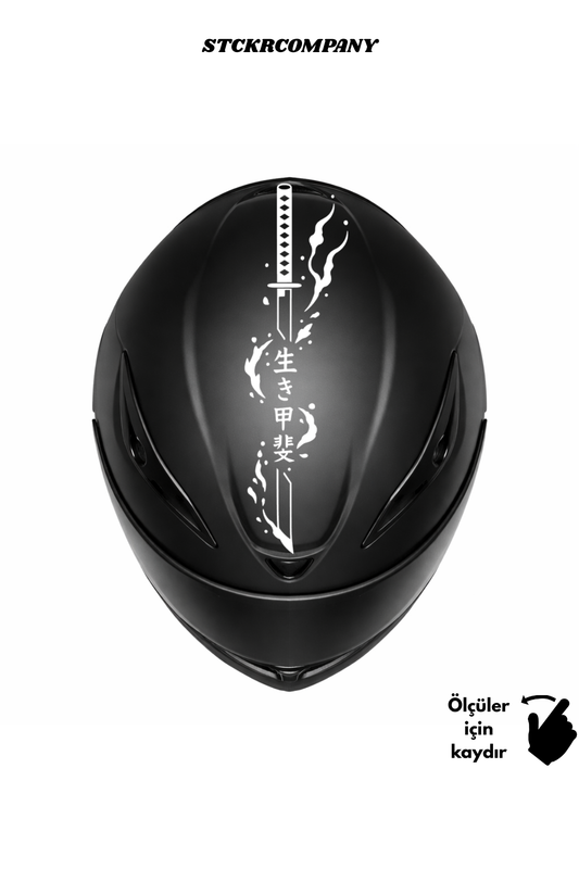 Katana Kask Sticker - Kask Üstü Sticker | STCKRCOMPANY