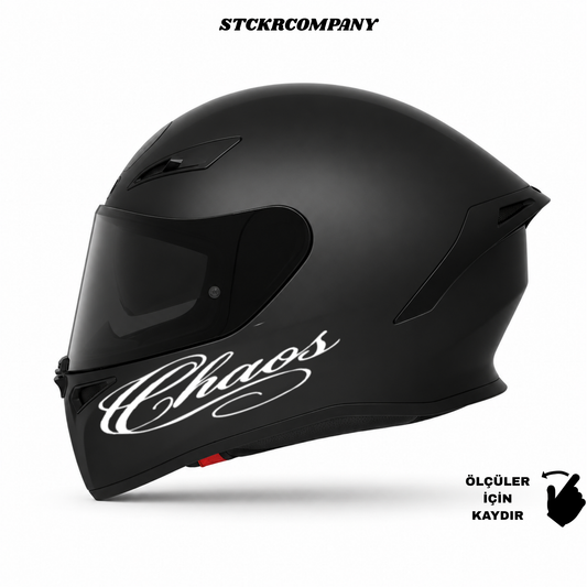 Chaos Kask Sticker - Kask Çene Sticker | STCKRCOMPANY