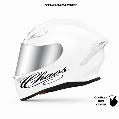 Chaos Kask Sticker - Kask Çene Sticker | STCKRCOMPANY