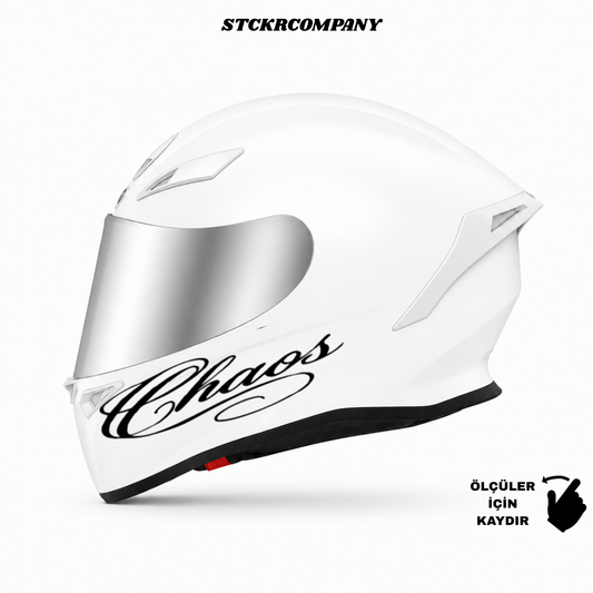 Chaos Kask Sticker - Kask Çene Sticker | STCKRCOMPANY