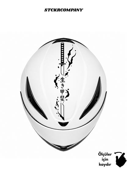 Katana Kask Sticker - Kask Üstü Sticker | STCKRCOMPANY