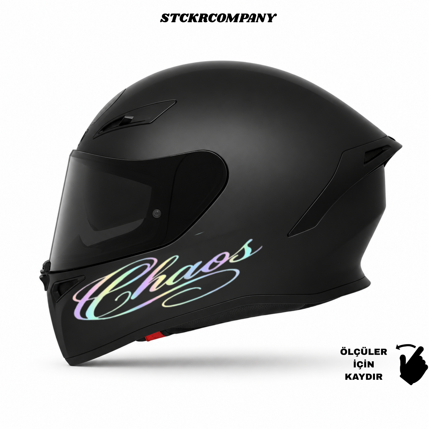 Chaos Kask Sticker - Kask Çene Sticker | STCKRCOMPANY