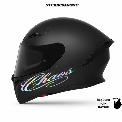 Chaos Kask Sticker - Kask Çene Sticker | STCKRCOMPANY