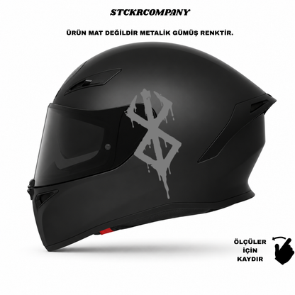 Berserk Sembol Kask Sticker