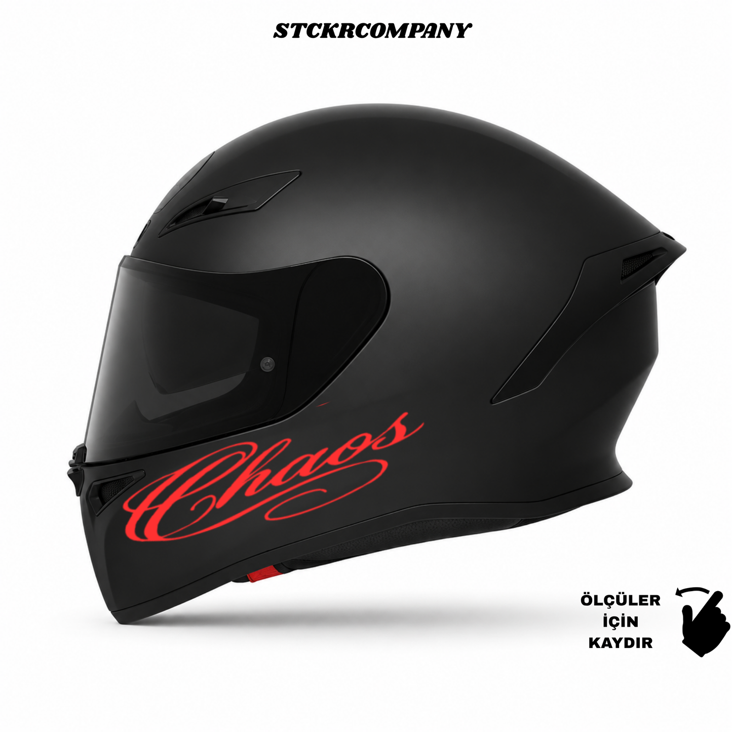 Chaos Kask Sticker - Kask Çene Sticker | STCKRCOMPANY