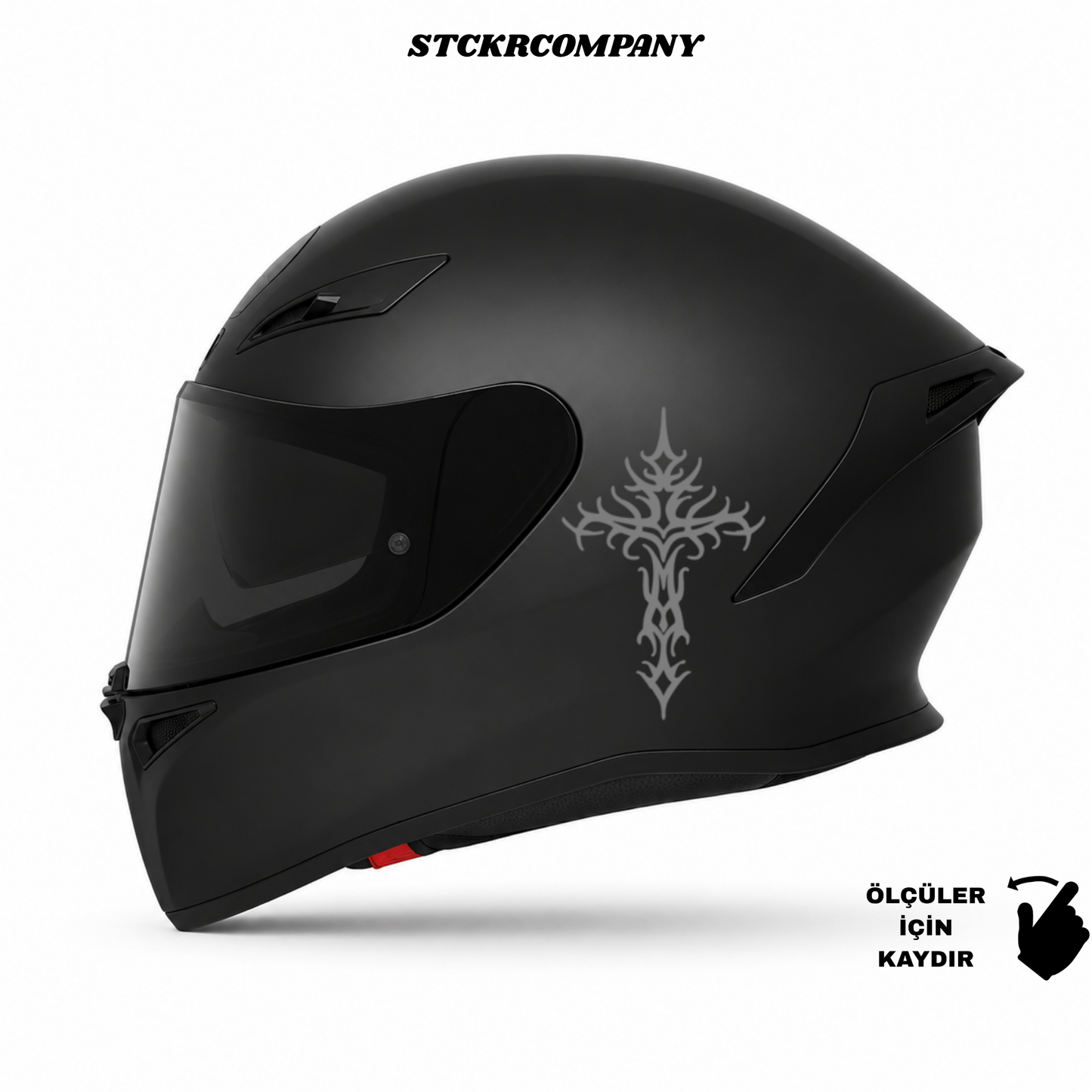 Haç Sticker - Minimal Kask ve Motor Sticker | STCKRCOMPANY