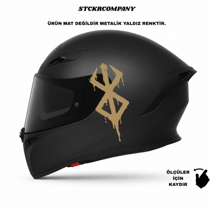Berserk Sembol Kask Sticker