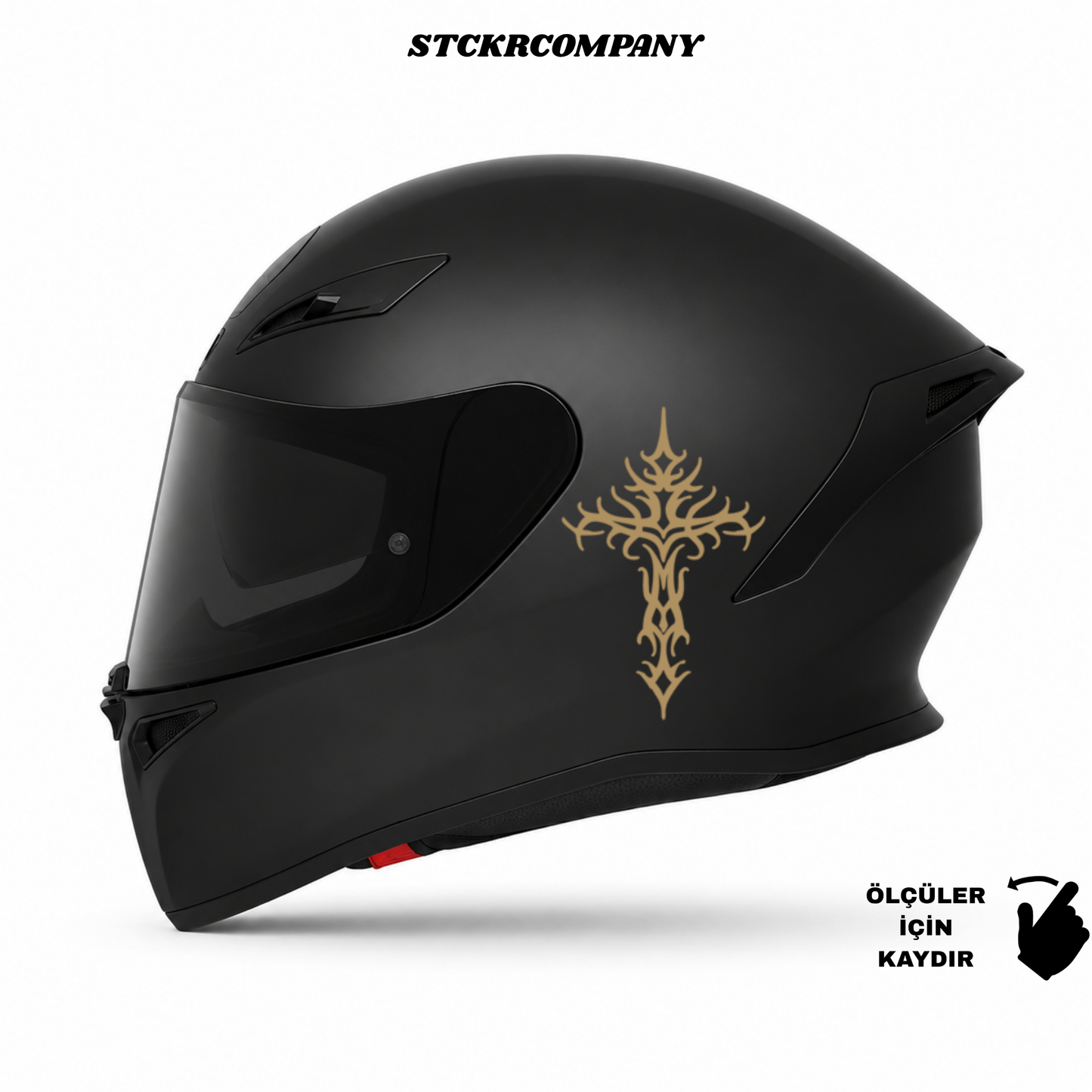 Haç Sticker - Minimal Kask ve Motor Sticker | STCKRCOMPANY