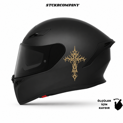 Haç Sticker - Minimal Kask ve Motor Sticker | STCKRCOMPANY