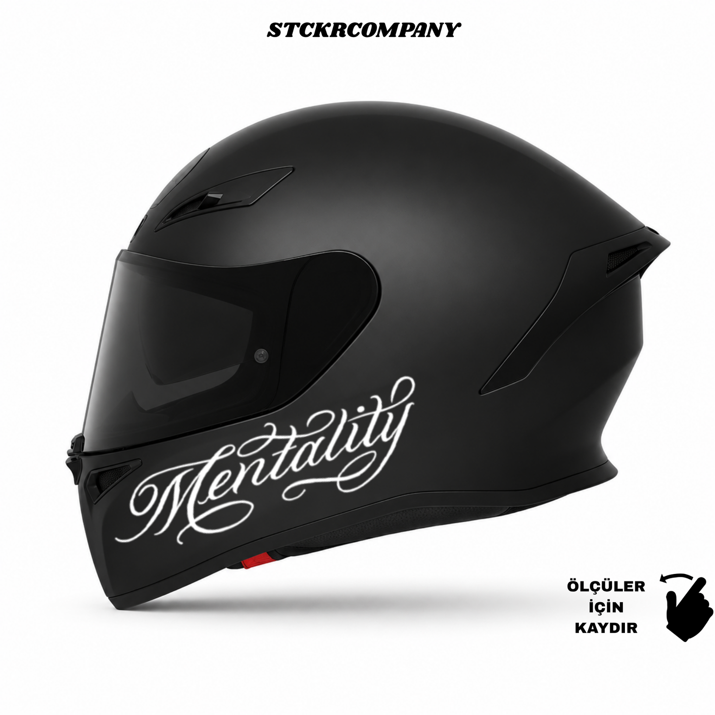 Mentality Kask Sticker - Kask Çene Sticker | STCKRCOMPANY
