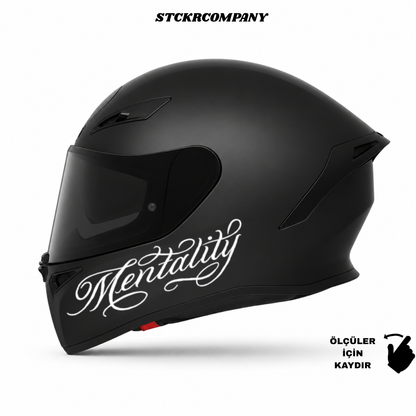 Mentality Kask Sticker - Kask Çene Sticker | STCKRCOMPANY