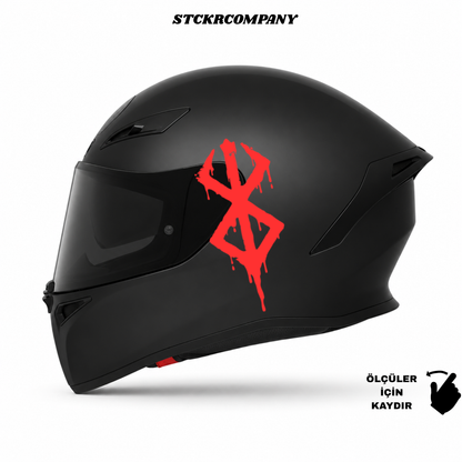 Berserk Sembol Kask Sticker