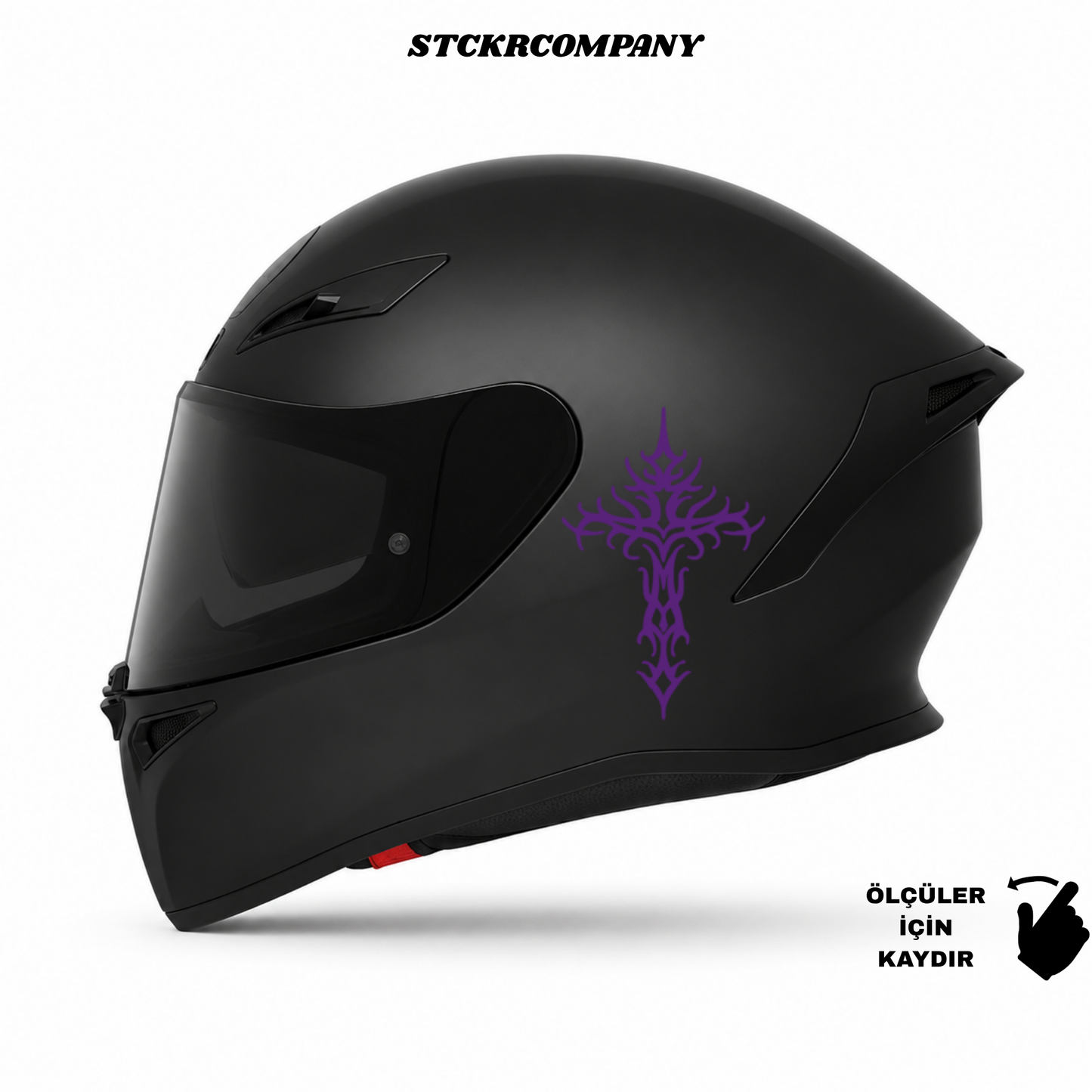 Haç Sticker - Minimal Kask ve Motor Sticker | STCKRCOMPANY