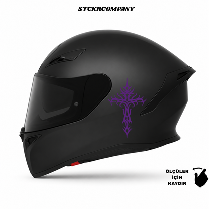 Haç Sticker - Minimal Kask ve Motor Sticker | STCKRCOMPANY