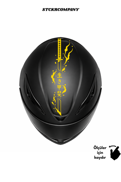 Katana Kask Sticker - Kask Üstü Sticker | STCKRCOMPANY