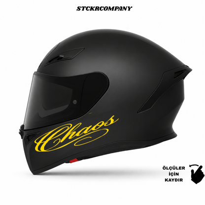 Chaos Kask Sticker - Kask Çene Sticker | STCKRCOMPANY