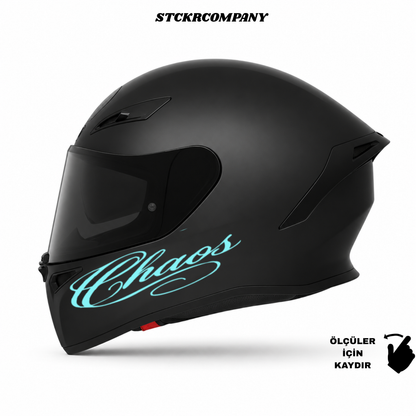 Chaos Kask Sticker - Kask Çene Sticker | STCKRCOMPANY