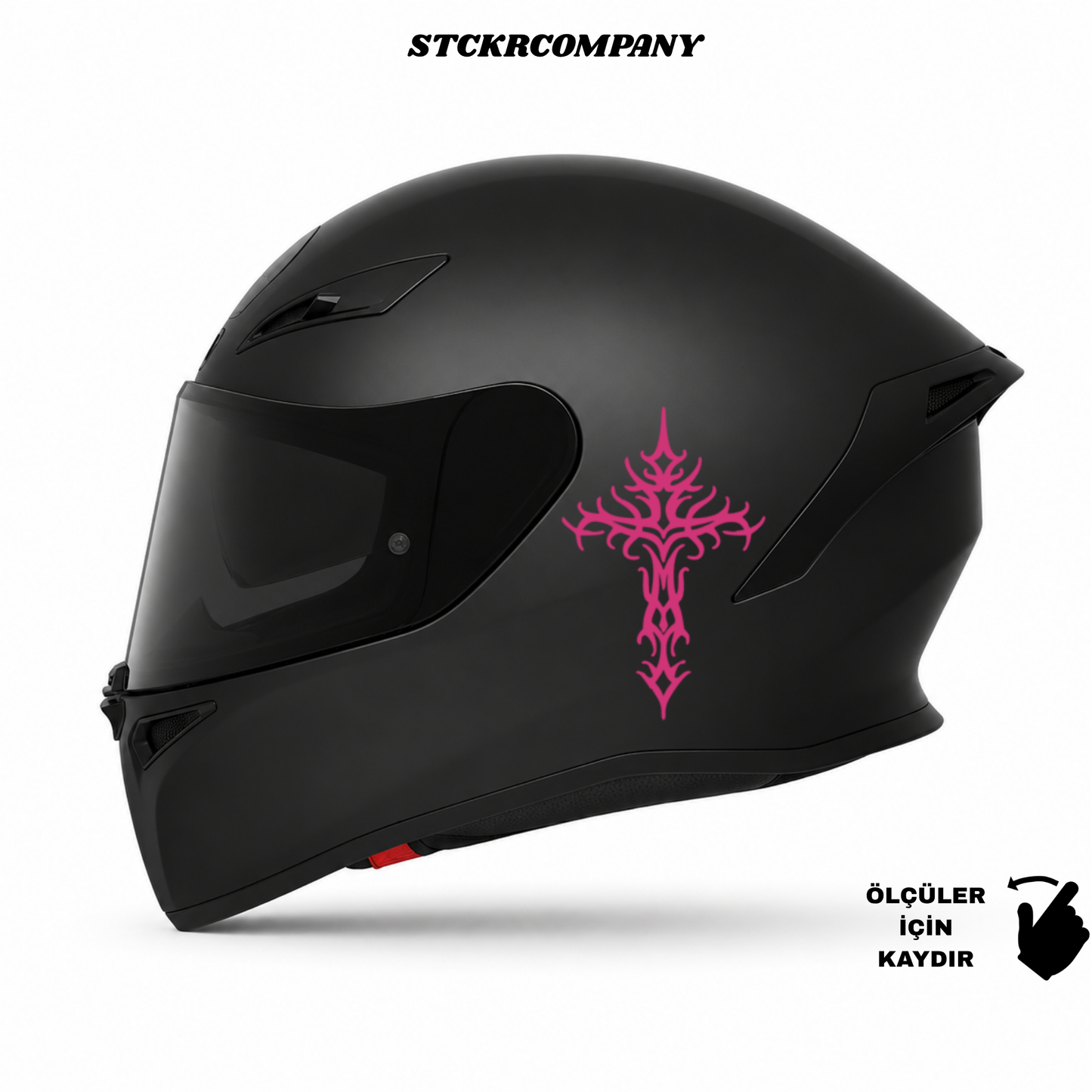 Haç Sticker - Minimal Kask ve Motor Sticker | STCKRCOMPANY