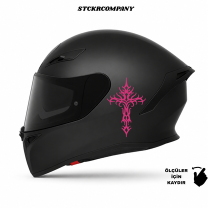Haç Sticker - Minimal Kask ve Motor Sticker | STCKRCOMPANY