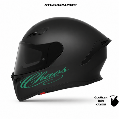 Chaos Kask Sticker - Kask Çene Sticker | STCKRCOMPANY