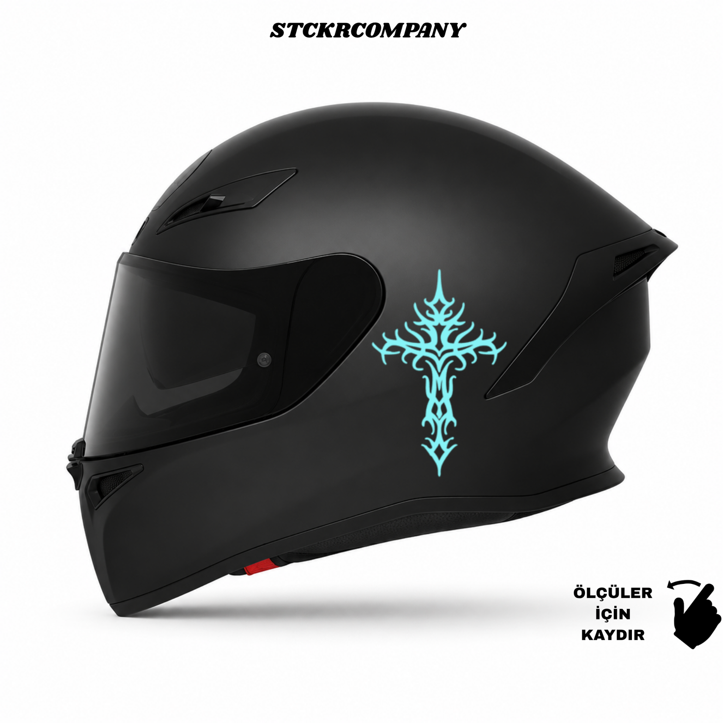 Haç Sticker - Minimal Kask ve Motor Sticker | STCKRCOMPANY