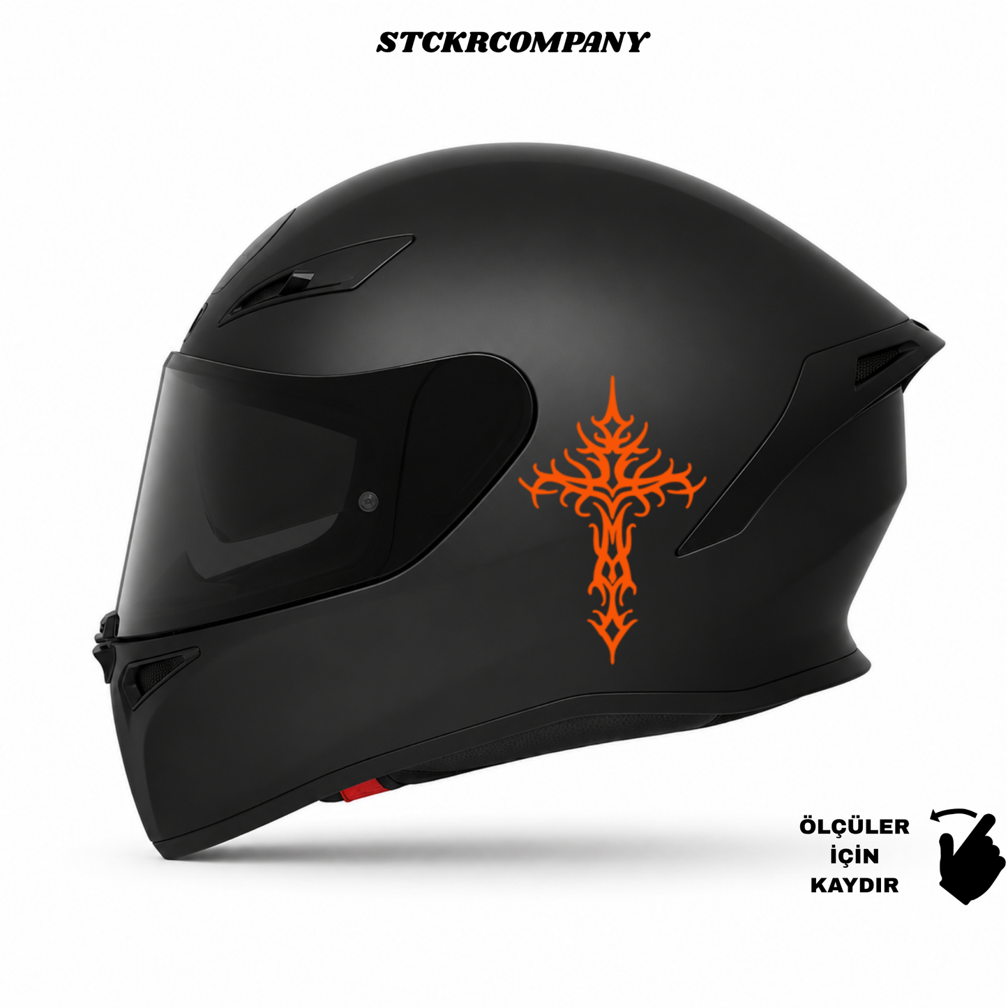 Haç Sticker - Minimal Kask ve Motor Sticker | STCKRCOMPANY