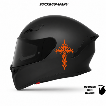 Haç Sticker - Minimal Kask ve Motor Sticker | STCKRCOMPANY
