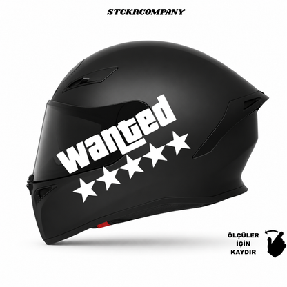 Wanted Kask Sticker