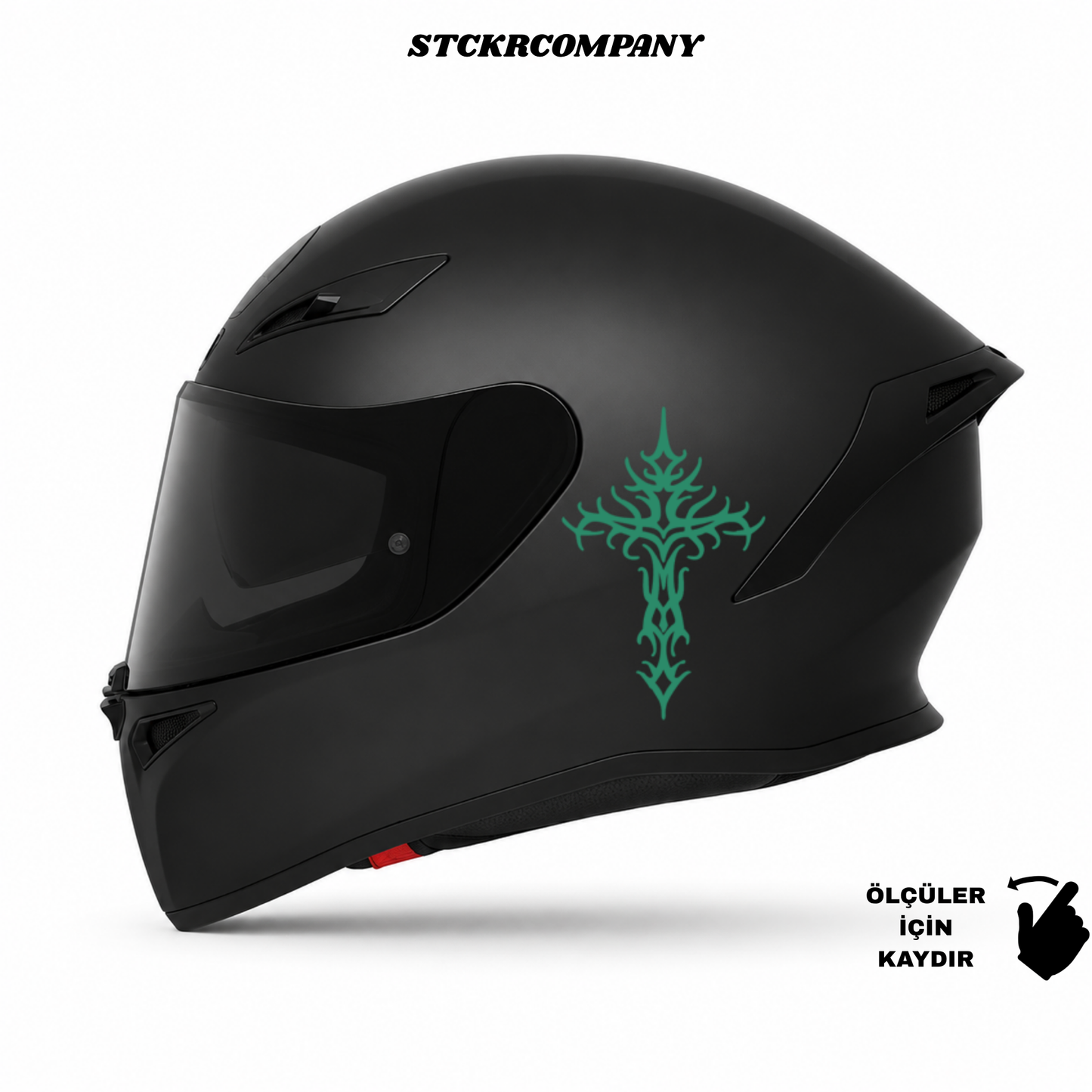 Haç Sticker - Minimal Kask ve Motor Sticker | STCKRCOMPANY