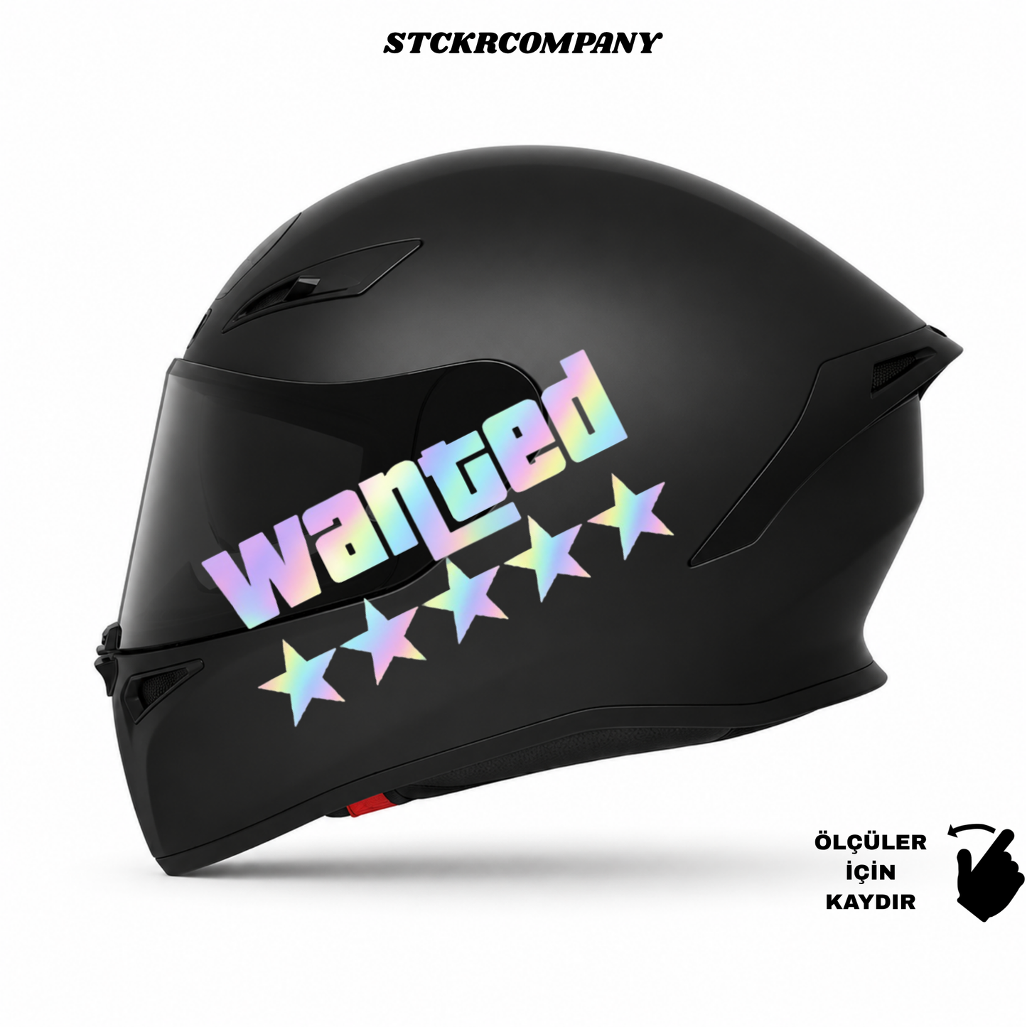 Wanted Kask Sticker