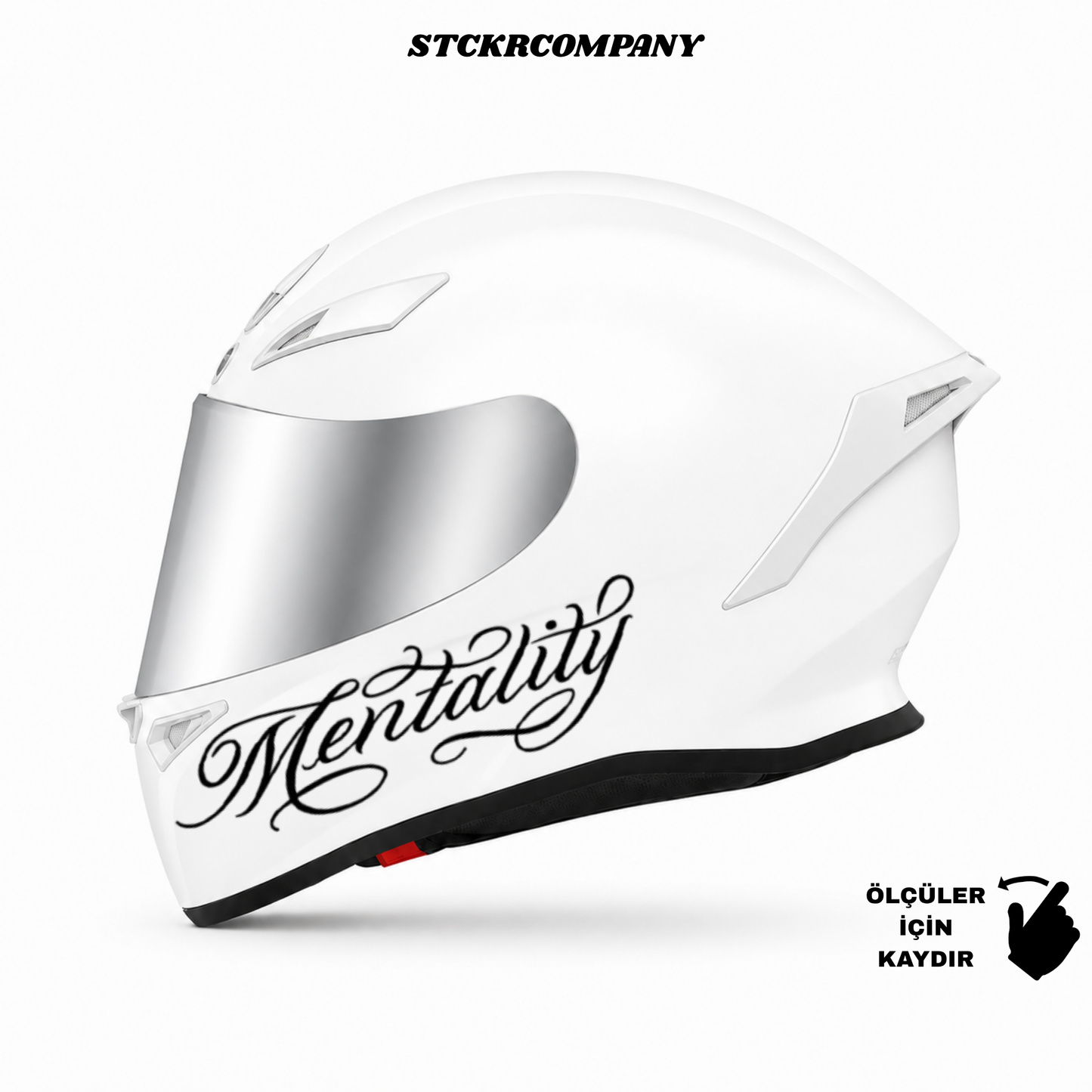 Mentality Kask Sticker - Kask Çene Sticker | STCKRCOMPANY