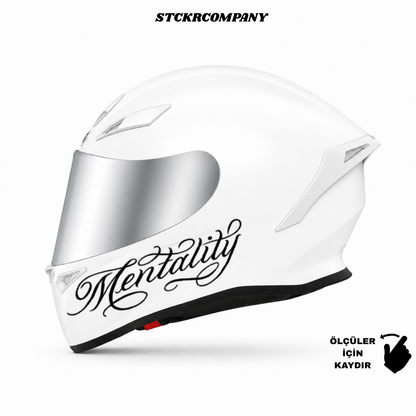 Mentality Kask Sticker - Kask Çene Sticker | STCKRCOMPANY