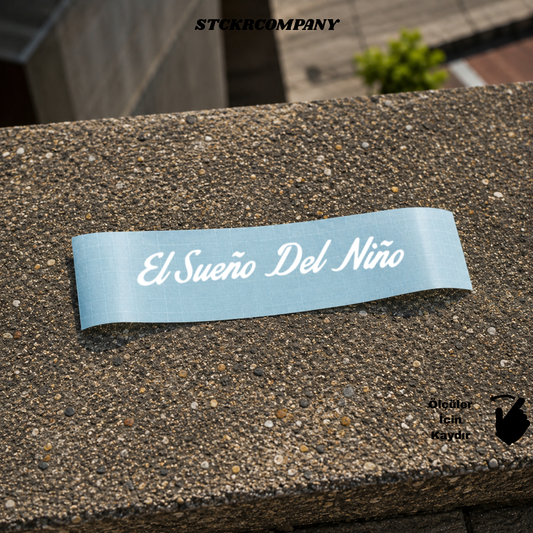 El Sueno Del Nino Sticker - Minimal Kask ve Motor Sticker | STCKRCOMPANY