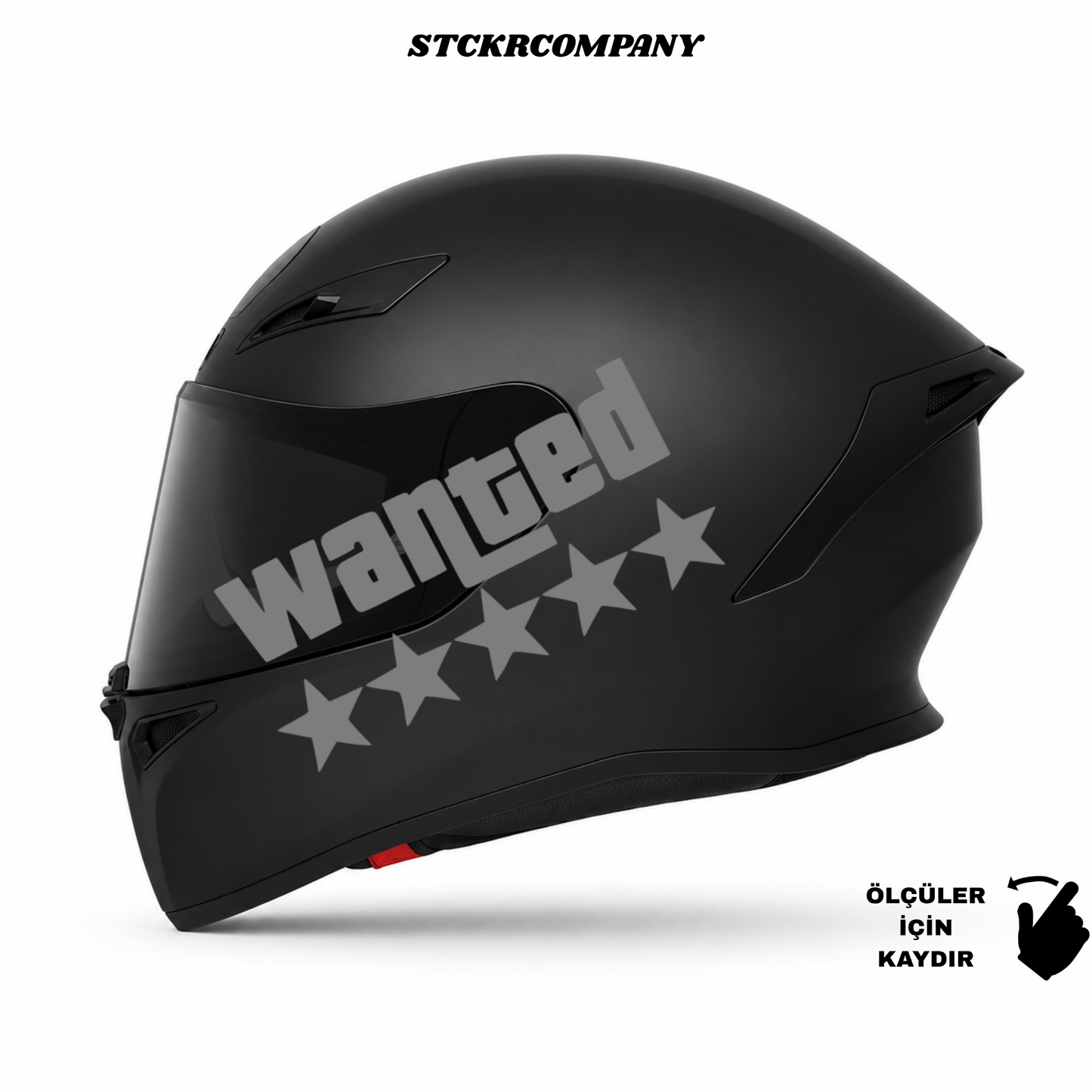 Wanted Kask Sticker
