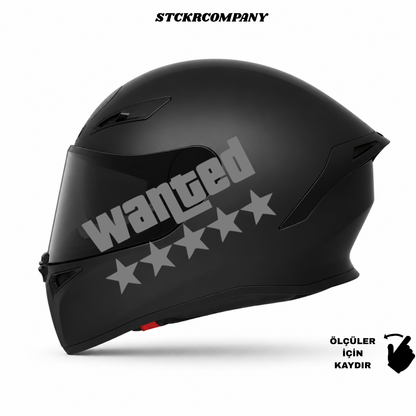 Wanted Kask Sticker