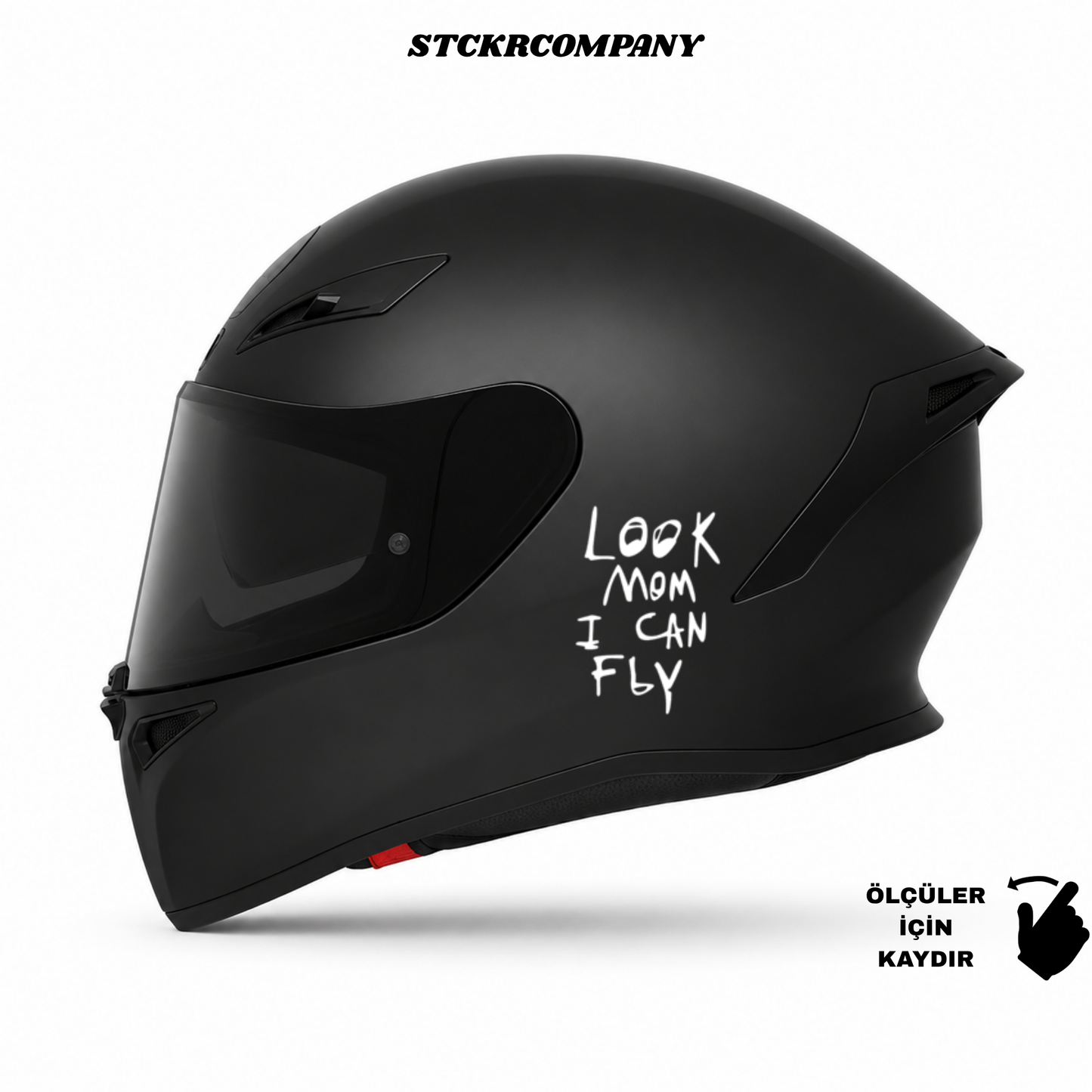 Look Mom I Can Fly - Minimal Kask ve Motor Sticker | STCKRCOMPANY