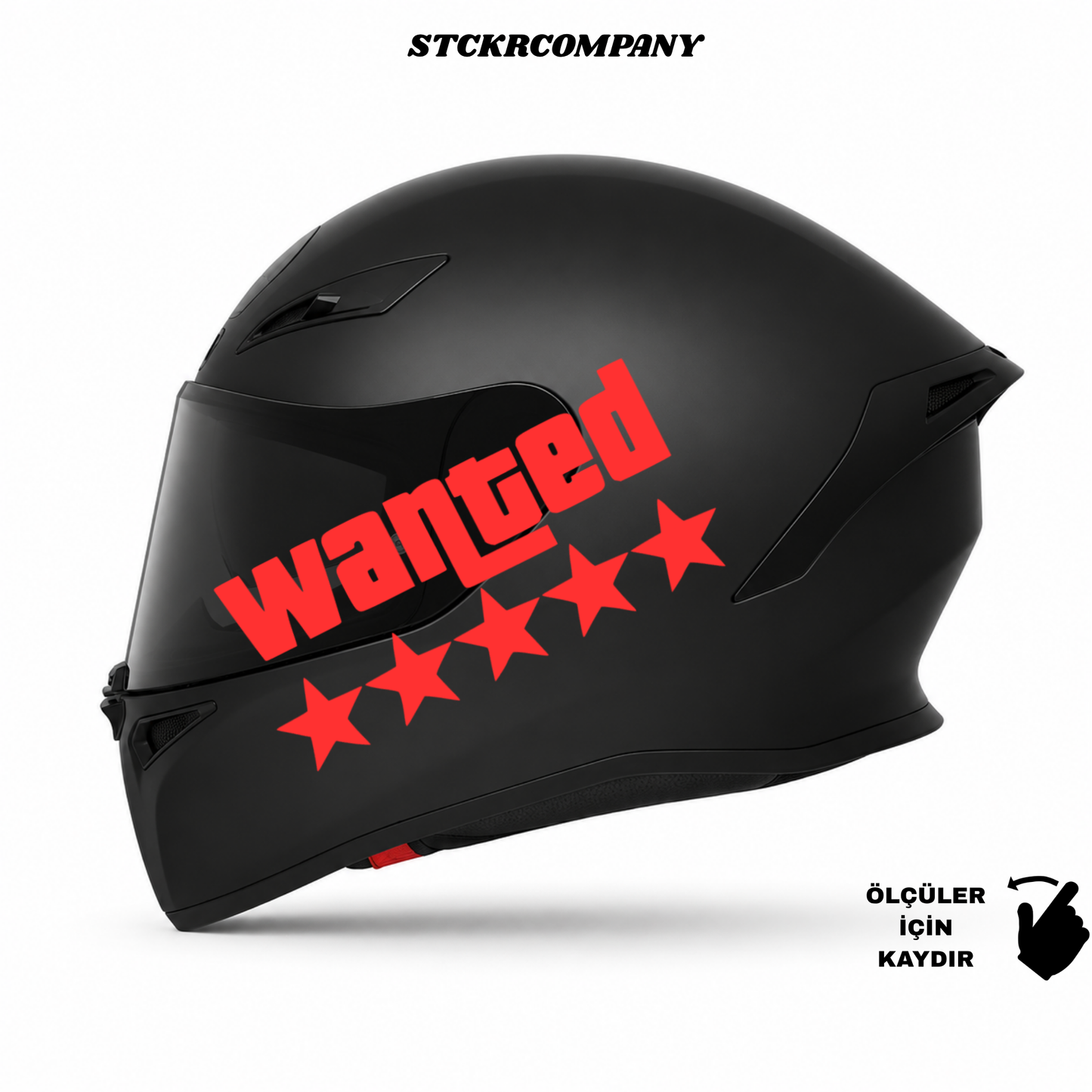 Wanted Kask Sticker