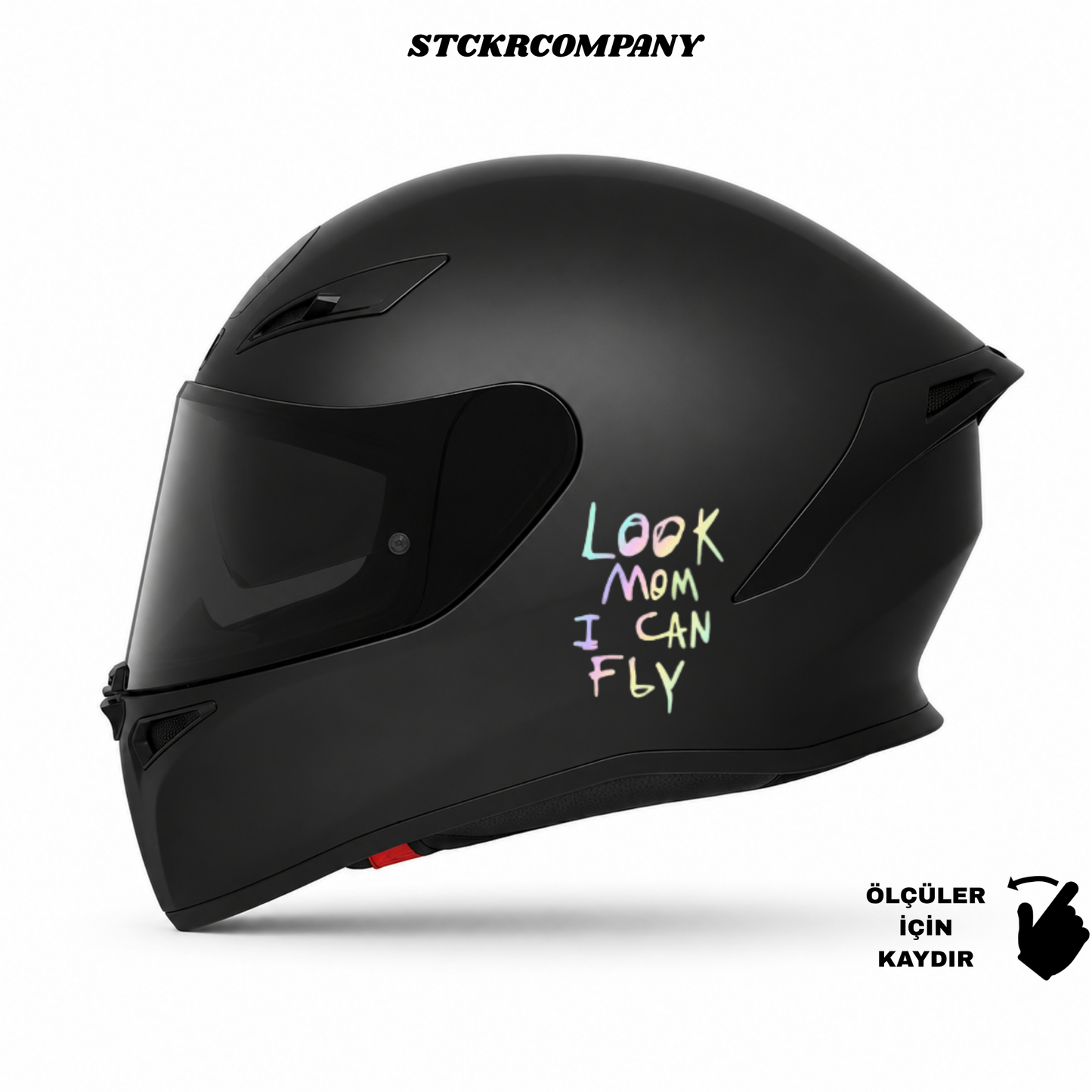 Look Mom I Can Fly - Minimal Kask ve Motor Sticker | STCKRCOMPANY
